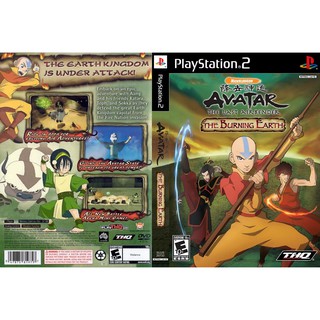 แผ่นเกมส์ PS2 (รับประกัน) Avatar The Last Airbender The Burning Earth