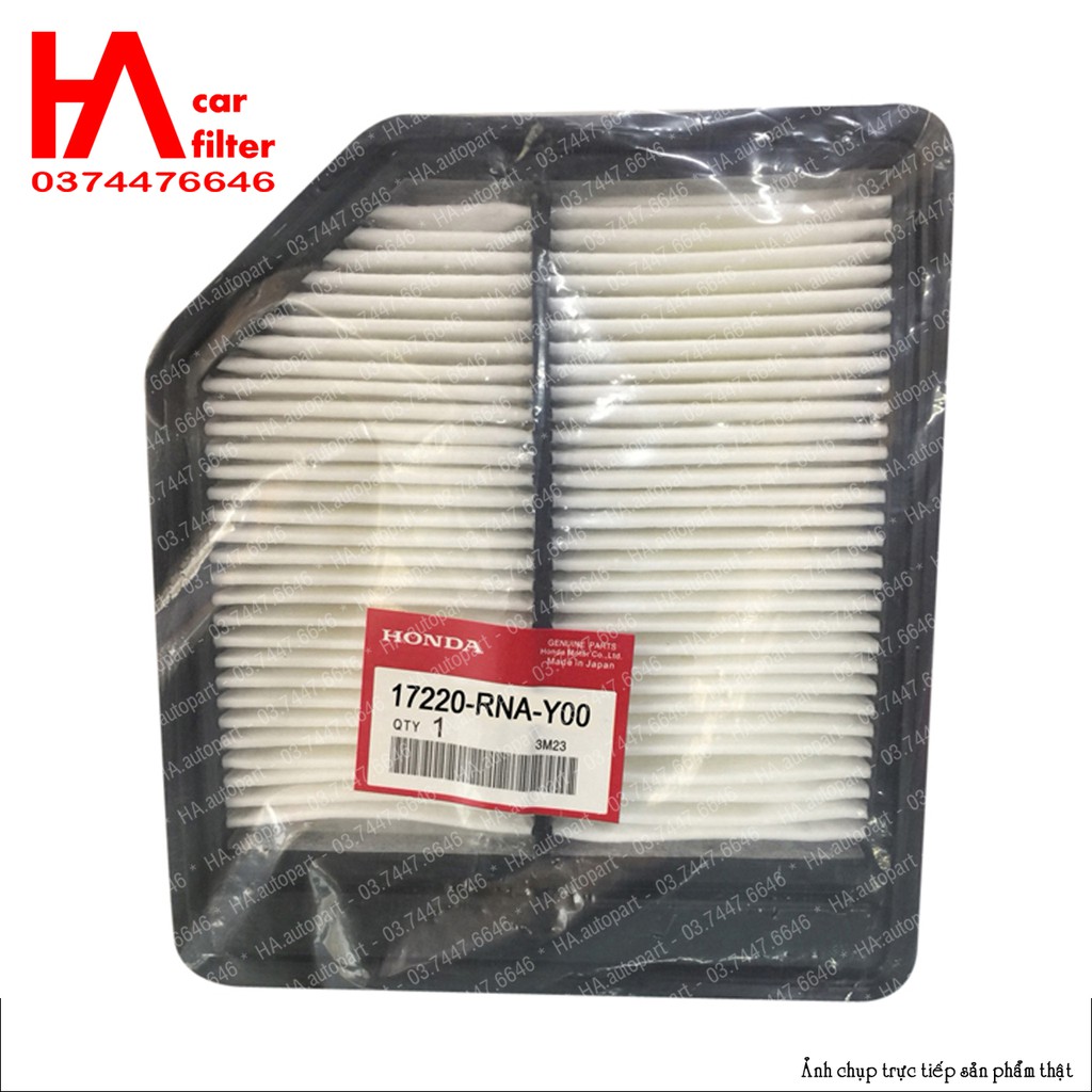 กรองอากาศเครื่องยนต์ Honda Civic 1.8L 2005-2012. รหัส 17220-RNA-Y00