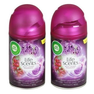 dee-double รีฟิลเครื่องพ่นสเปรย์ปรับอากาศ ในบ้าน AIR WICK ลาเวนเดอร์ 250 มล. แพ็คคู่ น้ำหอมปรับอากาศ