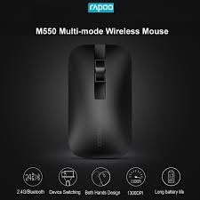 SE Multi mode Optical Mouse RAPOO (M550-Silent) Black