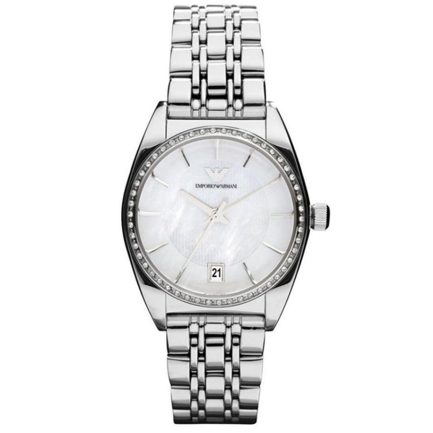 Emporio Armani นาฬิกาผู้หญิง สีเงิน สายสเเตนเลส รุ่น AR0379