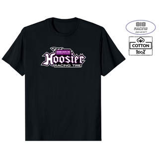 เสื้อยืด Racing Sport [สีดำ] [COTTON 100%] [HOOSIER RACING TIRE]