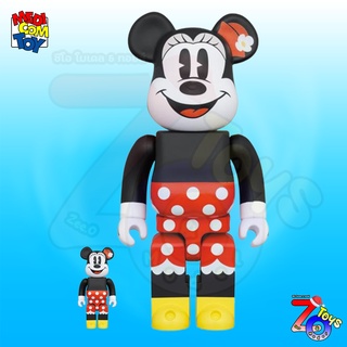 (ของแท้) Bearbrick Minnie Mouse 400%+100% แบร์บริค Be@rbrick by Medicom Toy ของใหม่ มือ 1