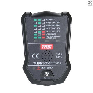 [toolhelper] Tasi เครื่องทดสอบซ็อกเก็ตวงจรไฟฟ้า RCD อเนกประสงค์