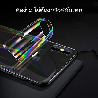 ฟิล์มหลังใส เลเซอร์ สำหรับ iPhone 16 pro max 15 14 13 12 11 กันรอย ฟิล์มหลัง ไอโฟน ใส Xsmax Xs X Xr 8 Plus