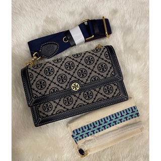 แท้💯 TORY BURCH T MONOGRAM JACQUARD MINI SHOULDER BAG