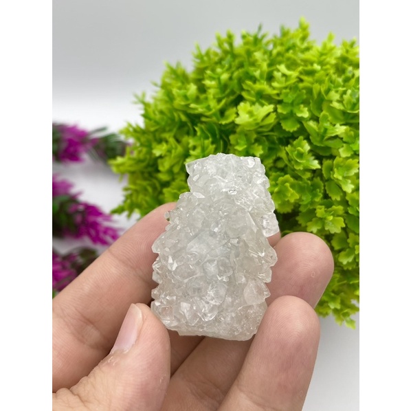 1 Pc Natural Apophylite Speciman Origin India  3 x 4 cm x2 cm white Aphohylite crystal stone for col