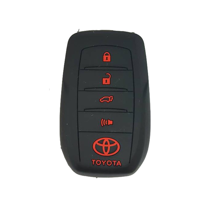 ซิลิโคนหุ้มกุญแจรถ สำหรับ Toyota รุ่น Fortuner/Camry 2015-2017 - สีดำ