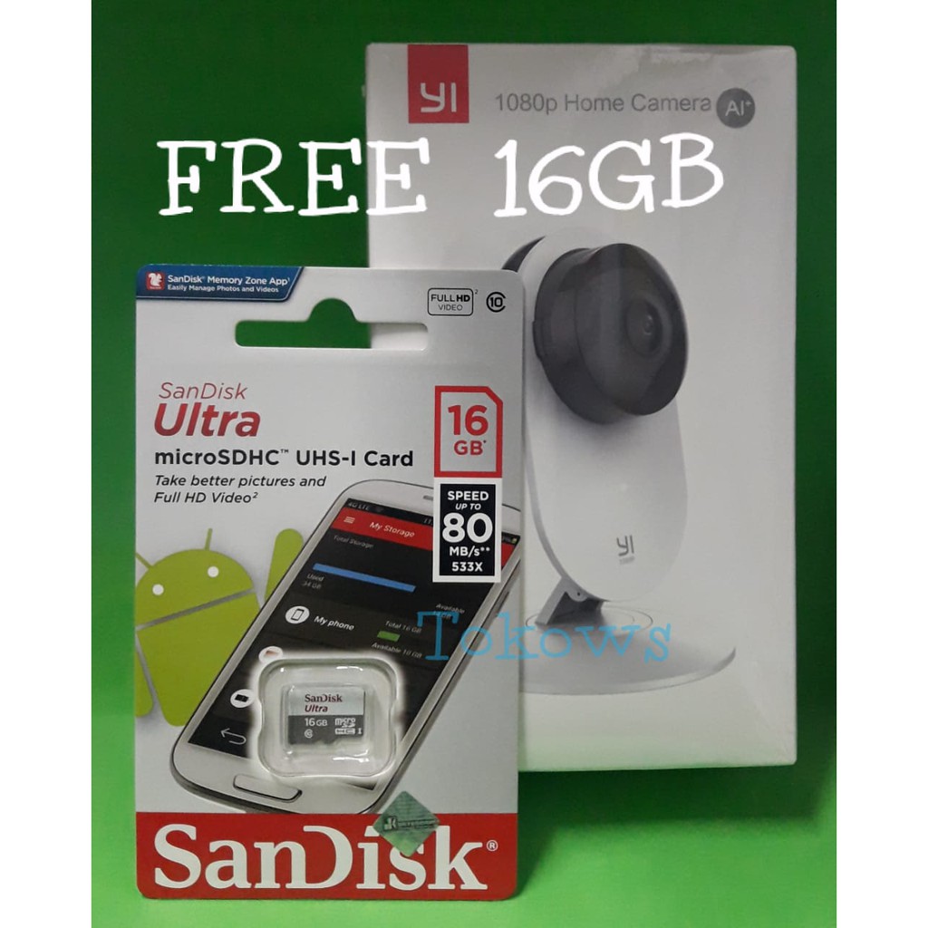 YI Home Camera CCTV 1080P ฟรี Microsd 16GB