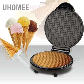 UHomee เครื่องม้วนไข่ไฟฟ้าสําหรับทําวาฟเฟิลเบเกอรี่ไอศกรีม Eu 220V