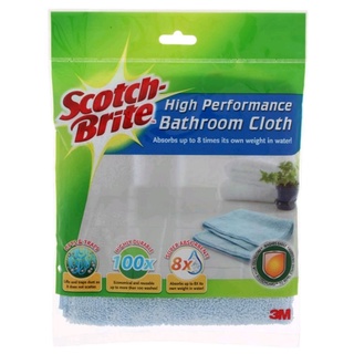 1ชิ้น​ สก๊อตช์-ไบรต์ ผ้าไมโครไฟเบอร์ สำหรับ​ ห้องน้ำ​ scotch brite