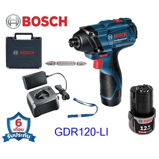 BOSCH ไขควงกระแทกไร้สาย GDR120-Li