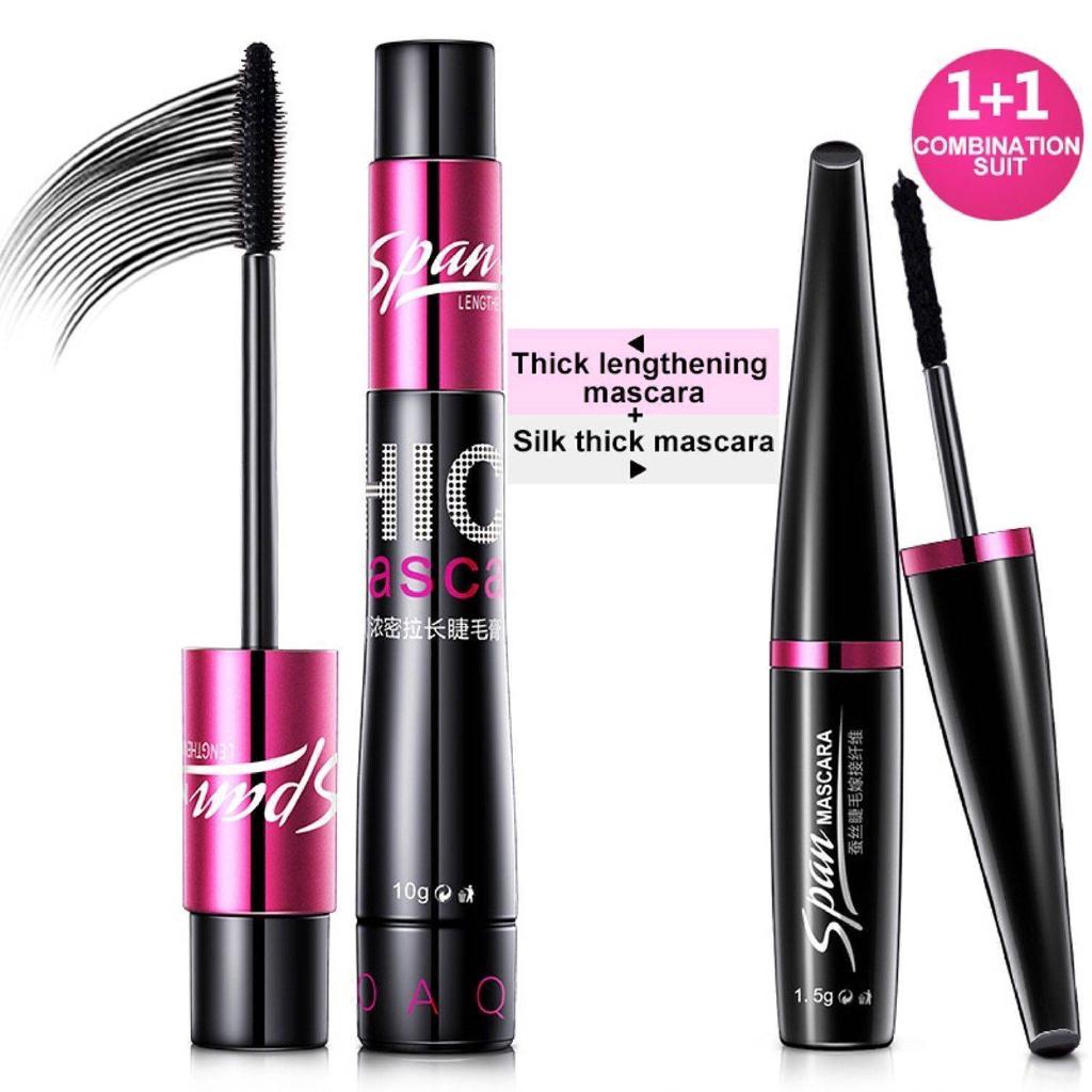 4D Silk Fiber Eyelash Lengthening Mascara Thick Makeup Silkthick Span Waterproof