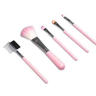 GTRmallshop A61(ร้านไทย) เซ็ตแปรงแต่งหน้า 5ชิ้น สำหรับรองพื้น / อายแชโดว์ / ผง / บลัชออน (อุปกรณ์แต่งหน้าผู้หญิง)