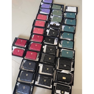 chanel card mini wallet zippy ใบสั้น