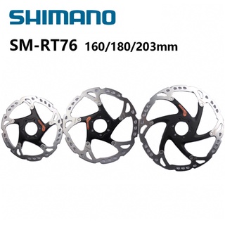 Shimano SLX M7000 ดิสก์เบรกโรเตอร์ SM-RT76 พร้อมสลักเกลียว 6 ชิ้น 160 มม. 180 มม. 203 มม. สําหรับจักรยานเสือภูเขา