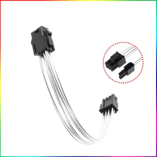 สายเคเบิลพาวเวอร์ทองแดงบริสุทธิ์ 6Pin เป็น 8Pin PCI Express สีเงิน สําหรับการ์ดวิดีโอ PCIE 5 ชิ้น