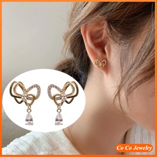 S925 Silver Needle South Korean Earrings Crystal Fashion Personality Earrings Earring Women Ladies