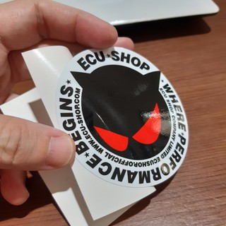 สติกเกอร์พิมพ์ Ecu SHOP ROUNDED