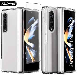 Miimall เคส PC แบบแข็ง ป้องกันหน้าจอ พร้อมบานพับ สําหรับ Samsung Galaxy Z Fold 4 Case 2022 Samsung Z Fold 4 Fold4