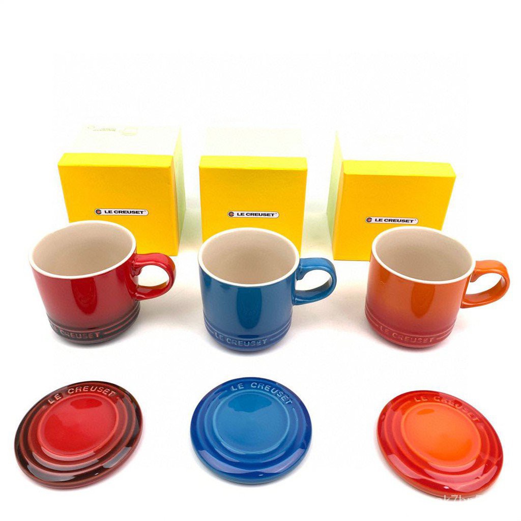 LeCreuset cool ribbon covered mug350mlStraight Tube Coffee Cup C7z7
