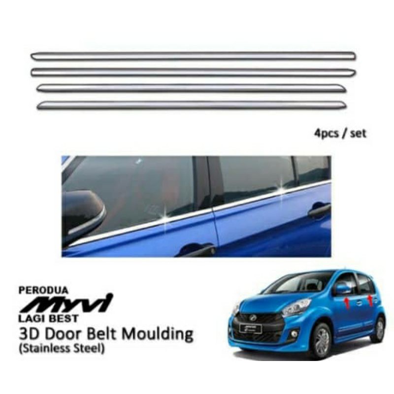 4ps Lining chrome myvi lagi best/icon