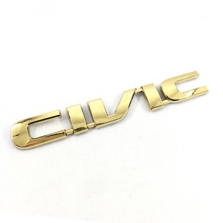 โลโก้ พลาสติก CIVIC.ไดแมนชั่น. ทอง