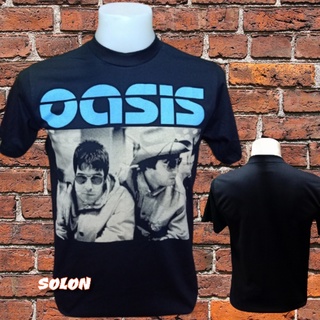 เสื้อวง OASIS แขนสั้น ไม่มีตะเข็บข้าง คอฟิต ป้ายUSA เสื้อวง เสื้อผู้ชาย เสื้อทัวร์ วงร็อคคต่างประเทศ