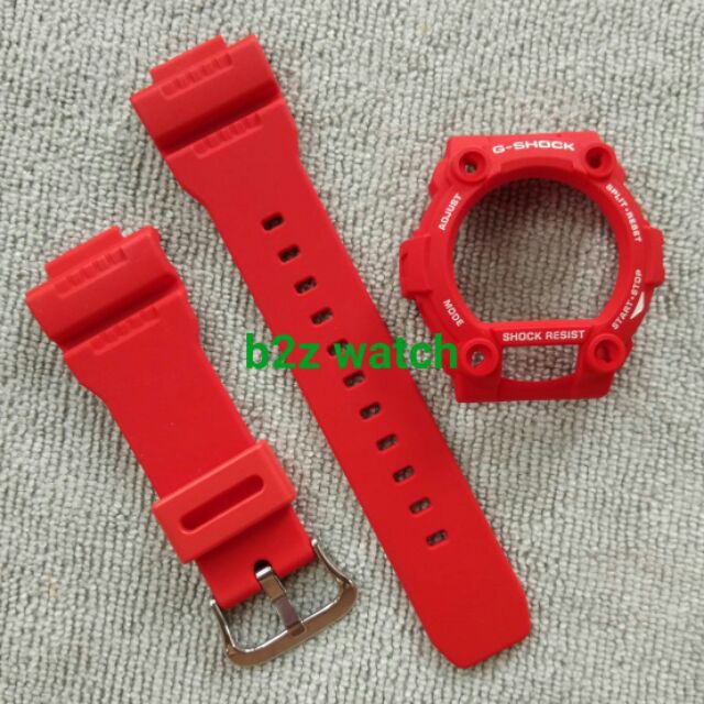 กรอบสายg-shockของแท้รุ่นg-7900​ สีแดงด้าน(แถมตะขอ)​