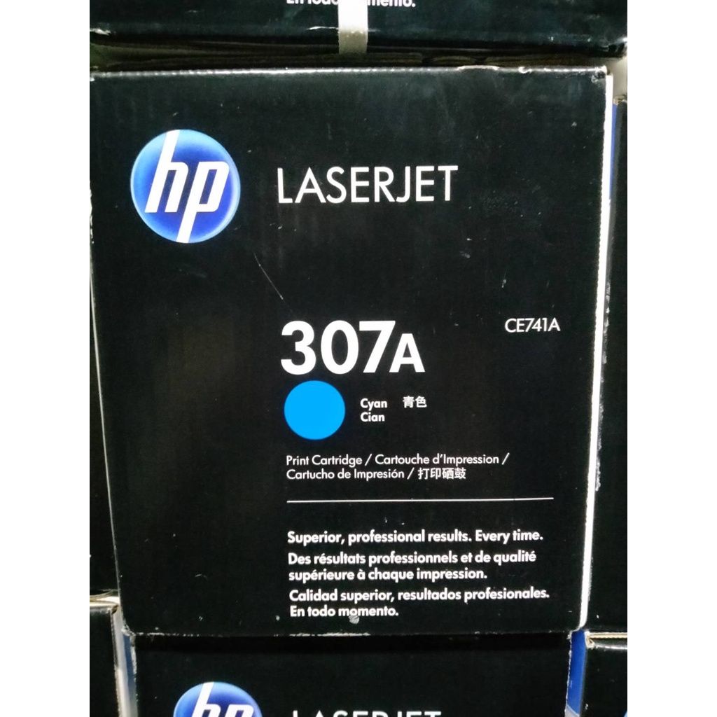 HP 307A CE741A Cyan ตลับหมึกโทนเนอร์ สีฟ้า สีชมพู สีเหลือง