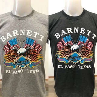 เสื้อยืดท็อปดำ-ท็อปดราย ลาย นก BARNETT วินเทจสุดฮิต