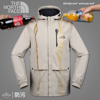 The North Face เสื้อแจ็กเก็ตกันฝน มีฮู้ด กันน้ํา ระบายอากาศ พลัสไซซ์ สําหรับขี่จักรยานกลางแจ้ง ทุกเพศ