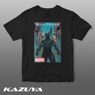 แขนสั้นcrew neckเสื้อยืด พิมพ์ลายโปสเตอร์ภาพยนตร์การ์ตูน Black Panther Kazuya DV-0086S-XXXXL