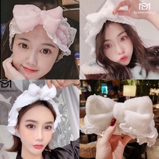 🎀โบว์ผ้าคาดผมเกาหลีน่ารักมุ้งมิ๊ง มี2สีพร้อมส่ง