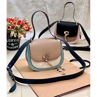 COACH REMI SADDLE BAG IN COLORBLOCK