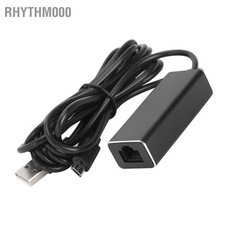 [Rhythm000] อะแดปเตอร์แปลงสายเคเบิล Micro Usb เป็น Rj45 Ethernet 10/100Mbps สำหรับ Tv Sticks