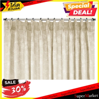 ผ้าม่านจีบ HOME L&amp;S KIRA 185X220 ซม. สีครีม ผ้าม่านประตู PLEATED CURTAIN HOME L&amp;S KIRA 185X220 CREAM