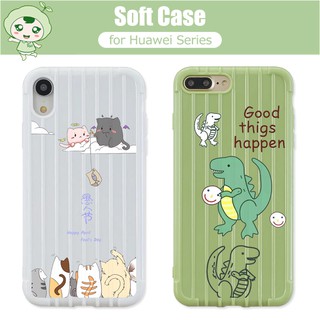 Silicone Case Huawei Enjoy 9 Plus P Smart Z Plus Y9 Prime 2019 Mate 10 Lite Y7 Pro 2019 P30 Lite Nova 2i 3i 4e Mate 20 30 Pro Dinosaur v