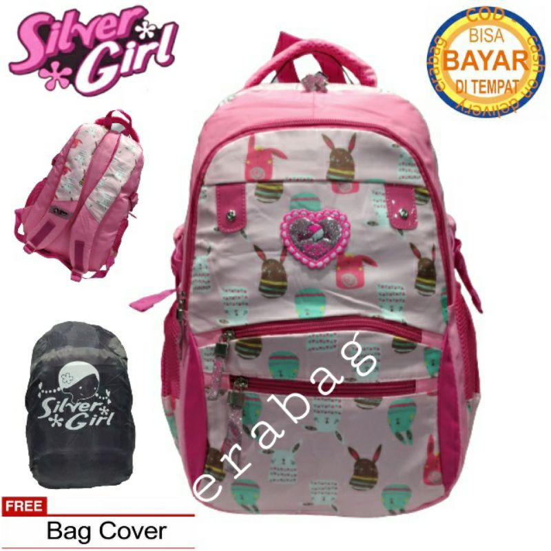 Abg ALTO SILVER GIRL IMPORTED Backpack แถมเสื้อกันฝน 76420S1