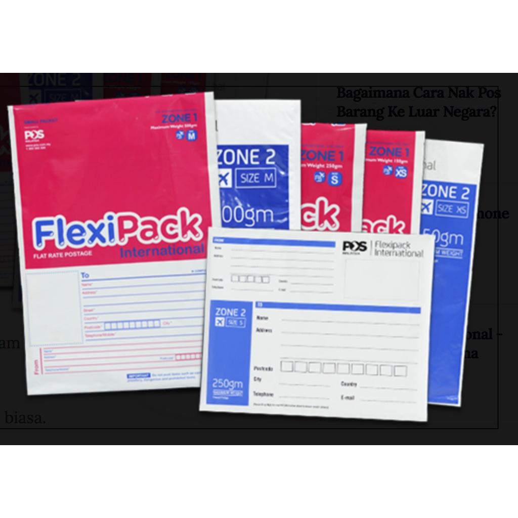 Pos Flexipack International Zone 1 & Zone 2 (XS / S / M / L / XL)