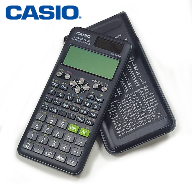 CASIO calculator Student Scientific Calculator คาสิโอเครื่องคิดเลขวิทยาศาสตร์ รุ่น FX-991ES PLUS สีดำ ใหม่ 【รับประกัน 1】