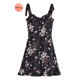 เดรสกระโปรง 🤍🖤Sakura Black Dress 🖤🤍