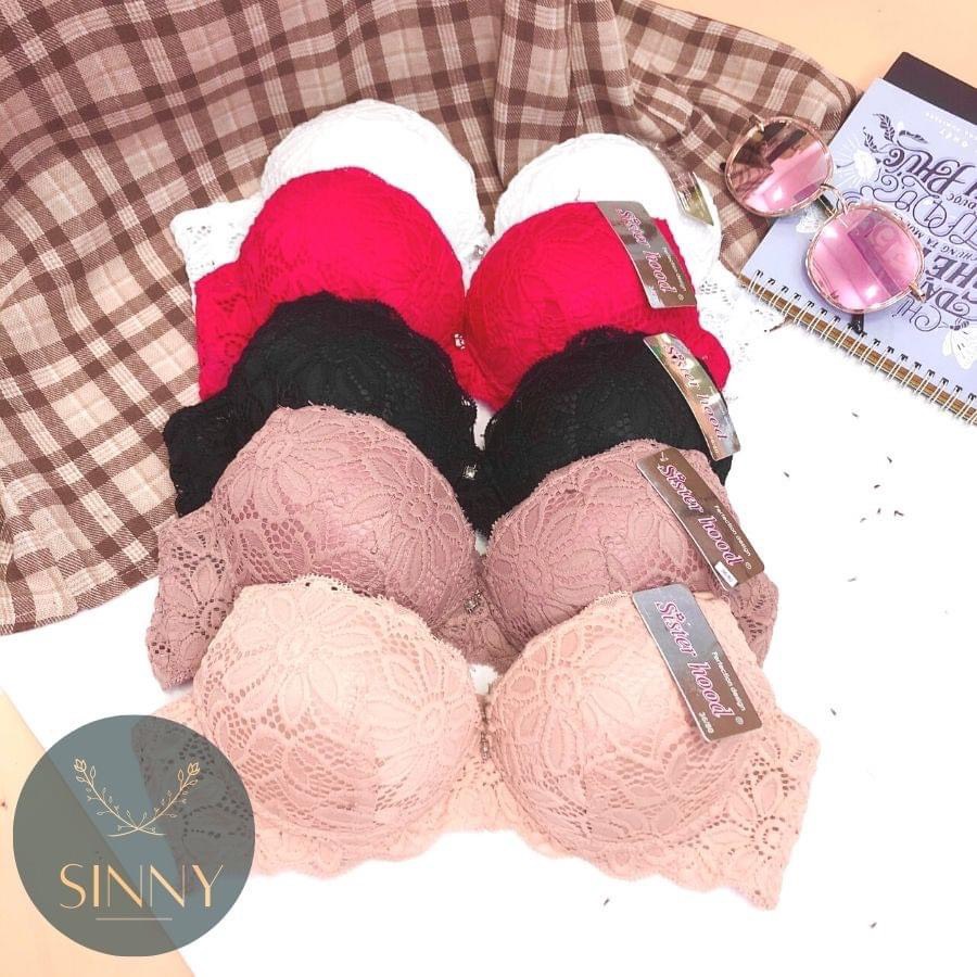 Sister Hood 1890 Thai Bra โฟม 5cm พรีเมี่ยม ผ้าลื่น บรา 3 สาย