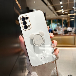 เคสโทรศัพท์มือถือ กันกระแทก พร้อมที่ตั้งวาง เรียบง่าย แฟชั่น สําหรับ OPPO Reno8 T Reno5 Reno5 F Reno5 Pro OPPO Reno4 Reno4 Pro Reno3 Reno2 Reno2F Reno2Z