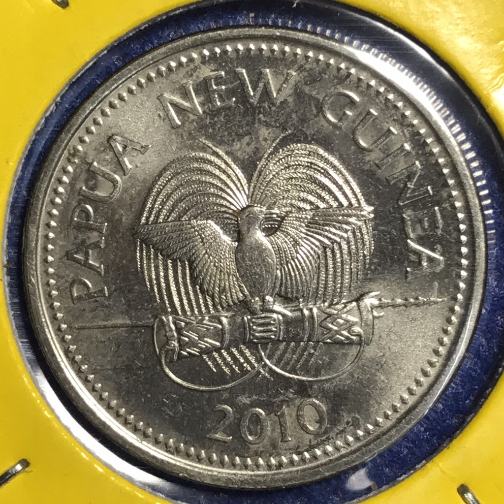 เหรียญเก่า14351 ปี2010 PAPUA NEW GUINEA 10 Toea หายาก เหรียญสะสม เหรียญต่างประเทศ