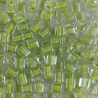 เม็ดบีด ลูกปัดแก้ทรงสี่เหลี่ยม  Square Beads 4mm # 245