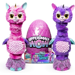 ตุ๊กตาฟักไข่ Hatchimals Wow, Llalacorn 32-Inch Tall Interactive with Re-Hatchable Egg (Styles May Vary)