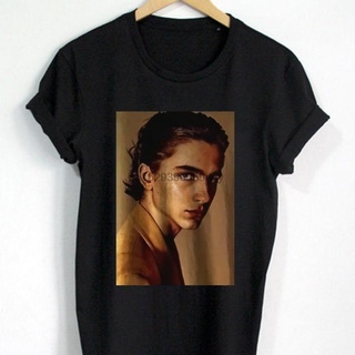  100%COTTONเสื้อยืด พิมพ์ลายโลโก้ Chalamet Timothee คลาสสิก สําหรับผู้ชาย BG11 sizes-5xl