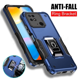 Car Magnetic Holder Stand Armor Fundas For Xiaomi Redmi 10C Case Readmi Redmy 10 C Redmi10C Camera Protect Hard Shockproof Cover