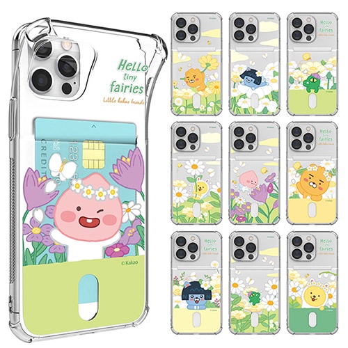 🇰🇷【 Korean Phone Case 】 Little Kakao Friends Tiny Fairies Tank Jelly Case Made in Korea Compatible for Apple iPhone Samsung Galaxy